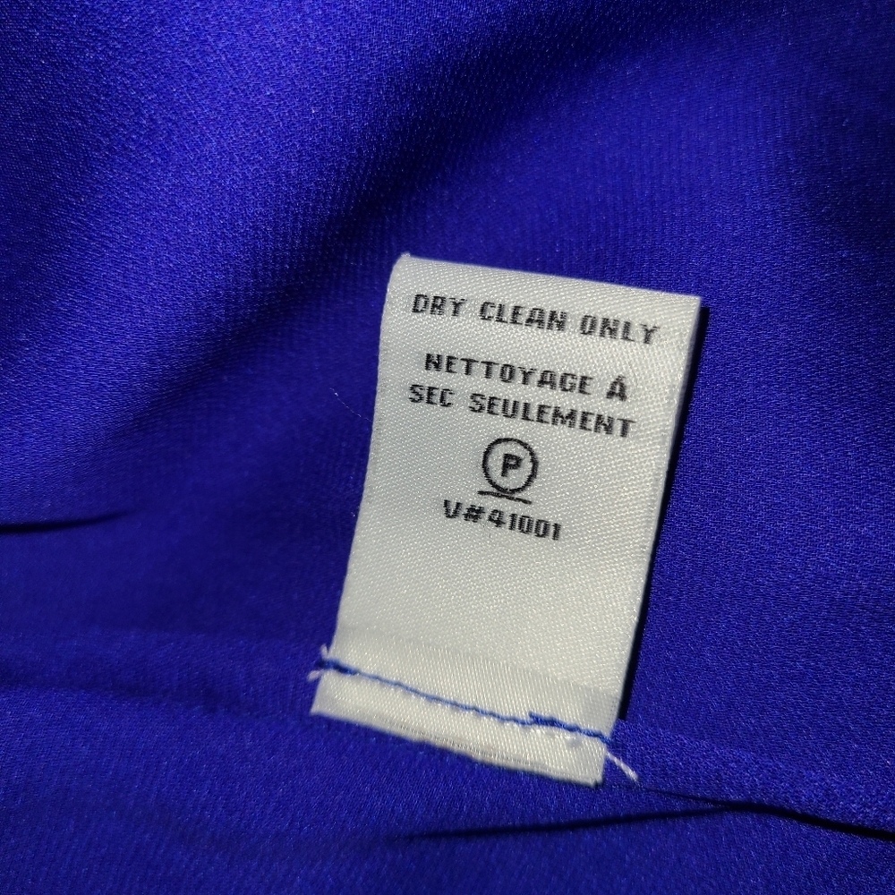 Diane Von Furstenberg royal blue long sleeve silk lycra midi dress 8 FRANCESCA - Picture 10 of 16